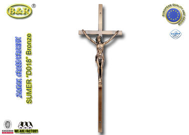 Referencia ningunos accesorios materiales del entierro de la cruz y del crucifijo de Zamak del color del bronce D018