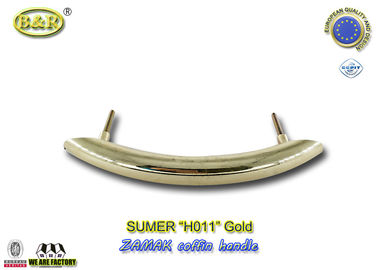 El ataúd profesional del metal maneja color oro del cm de la talla 24.5*5.5 de los accesorios H011 del ataúd del zamak