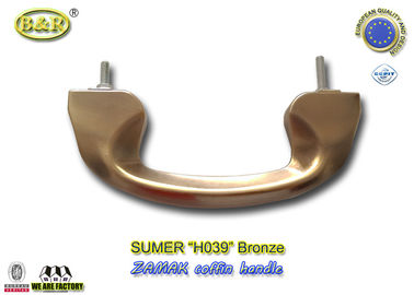 el ataúd europeo italiano del metal del estilo del tamaño de 20*7.5 cm dirige H039 en bronce viejo del color accesorio fúnebre del hardware de Zamak