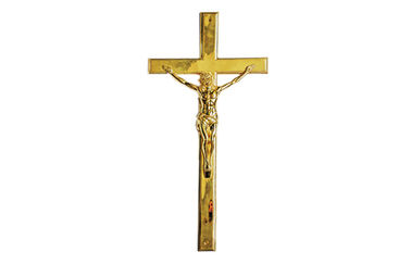 Cruces y crucifijos católicos, decoración de madera D006 de Zamak del ataúd