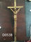 Qty de bronce de oro 2000pcs del minuto de la decoración D053 del ataúd del crucifijo de la cruz del metal