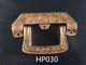Manijas plásticas del ataúd del oro europeo del estilo HP030 para la decoración del ataúd