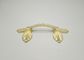 Manija europea del ataúd del metal del zamak del estilo que cabe la manija de la aleación del cinc del oro del color de la talla 22.5*10.5cm H003