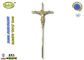 Decoración cruzada fúnebre del color oro, tamaño ornamental los 45*18cm de la cruz D012