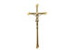 Decoración de cobre amarillo para la cruz 400*180m m BD001 del crucifijo de la piedra sepulcral