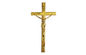 Cruces y crucifijos católicos, decoración de madera D006 de Zamak del ataúd