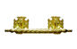 Manijas del metal del ataúd del cinc, accesorio fúnebre del metal barra del ataúd del zamak del color oro de 30 de los x 9.5cm