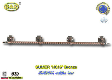Hardware largo 1.55meter del ataúd de la barra del metal de la manija del ataúd del zamak H016 con la base 4