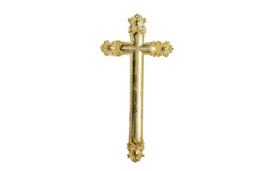 Cruz de oro del color y decoración fúnebre DP021 del crucifijo