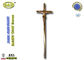 la cruz y el crucifijo del zamak de los 52cm*16cm con la moda diseñan la decoración de bronce antigua de la aleación del cinc del color D043